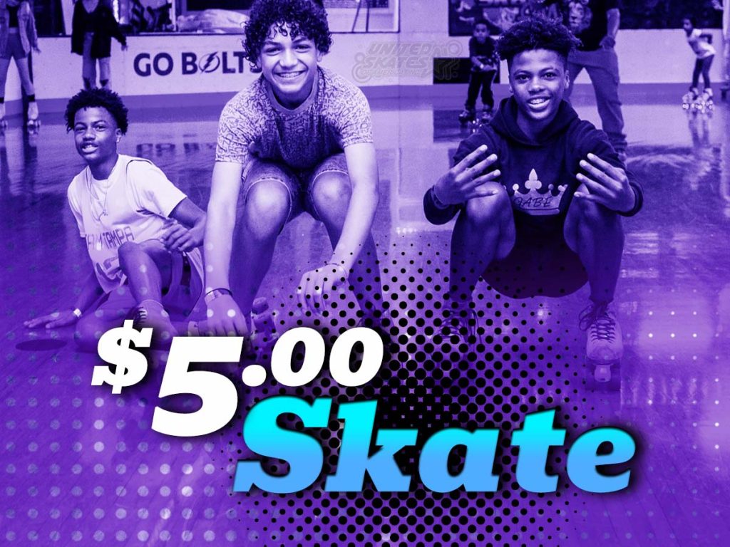 Monday Madness $5 Group Skate Party