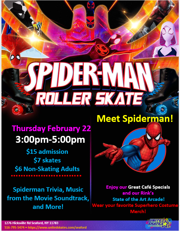 Spiderman Skate Party  United Skates of America
