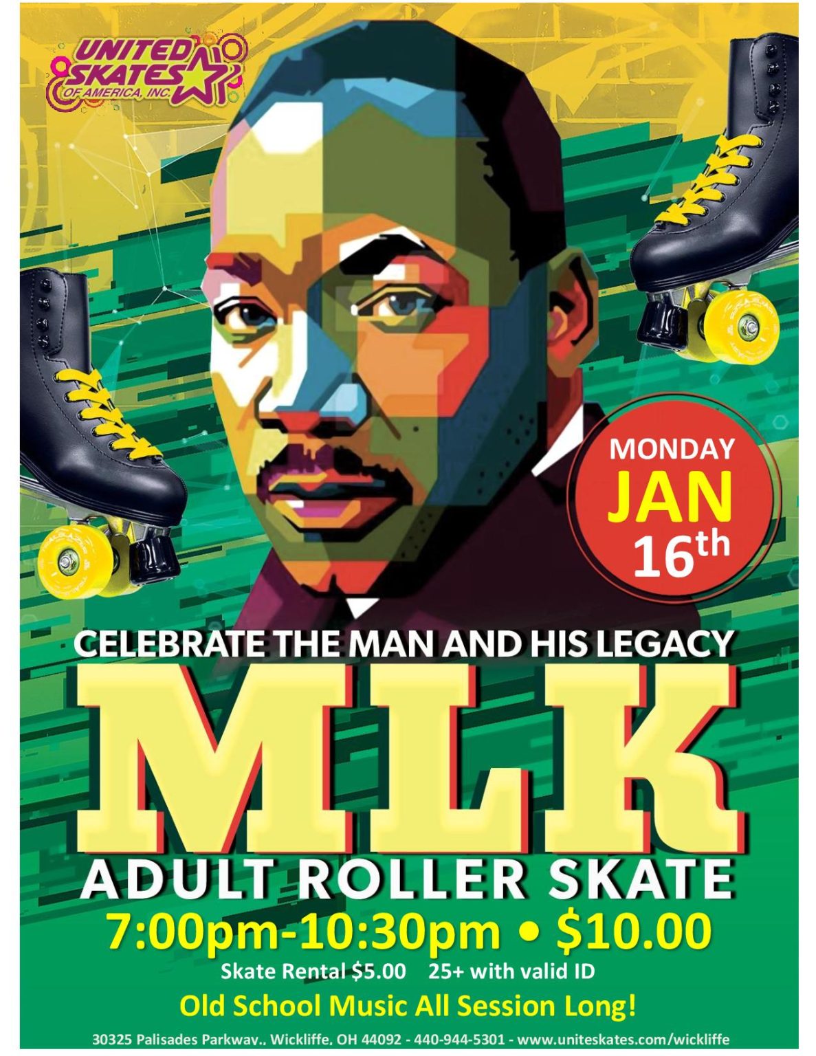 MLK Old School Skate United Skates of America