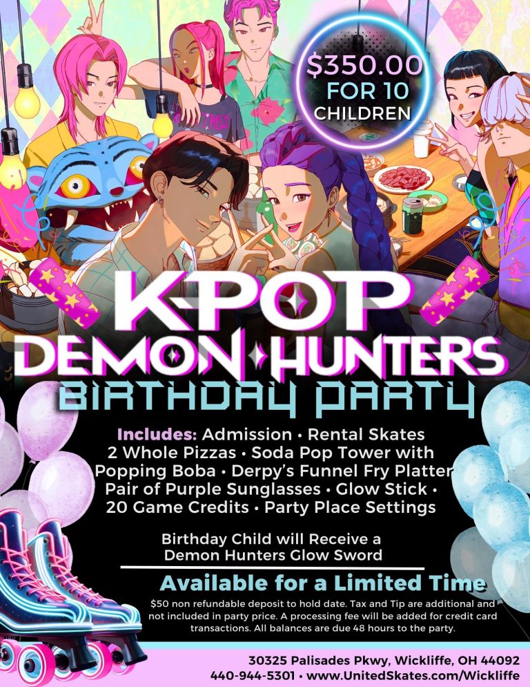 Kpop Birthday United Skates Wickliffe