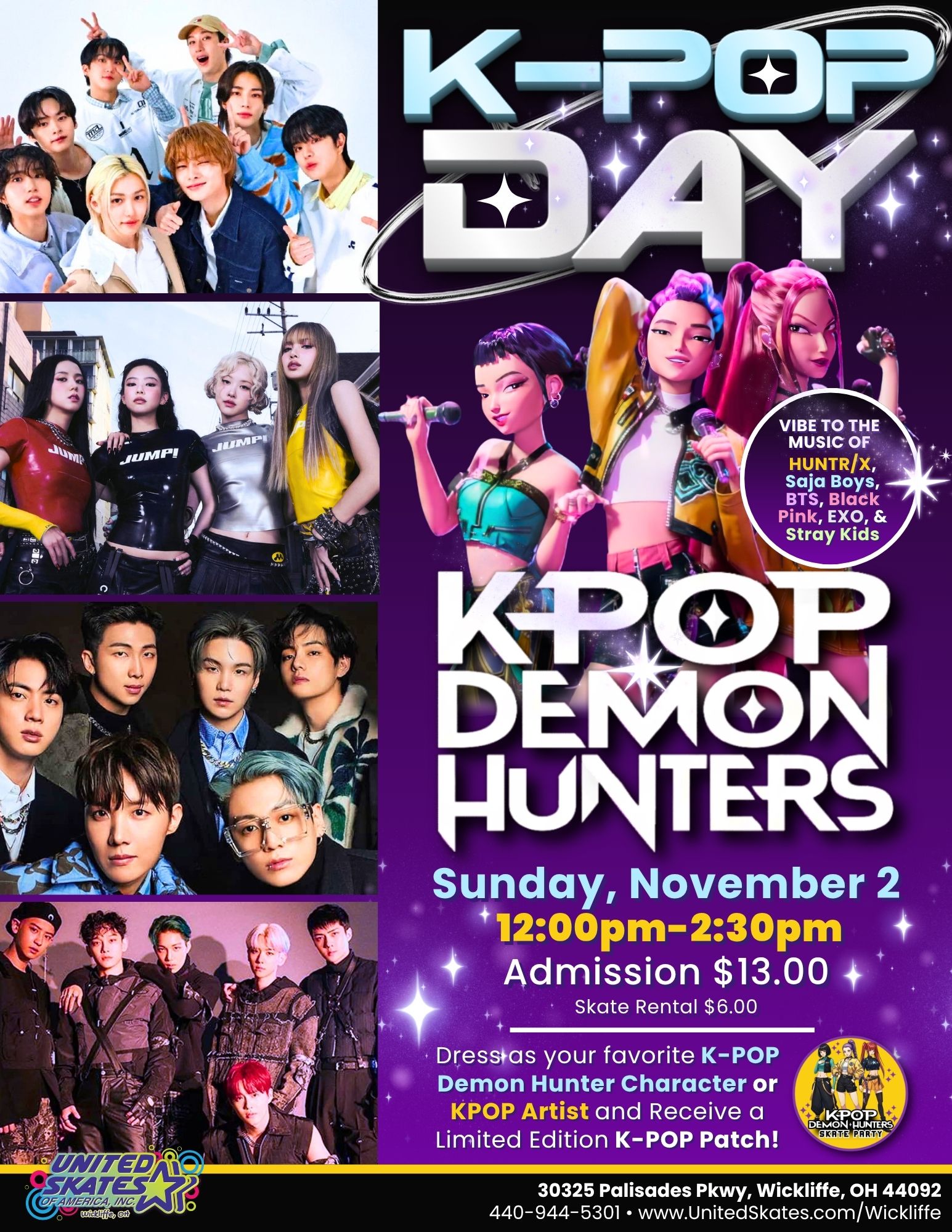 Kpop Pop 11/2 United Skates Wickliffe
