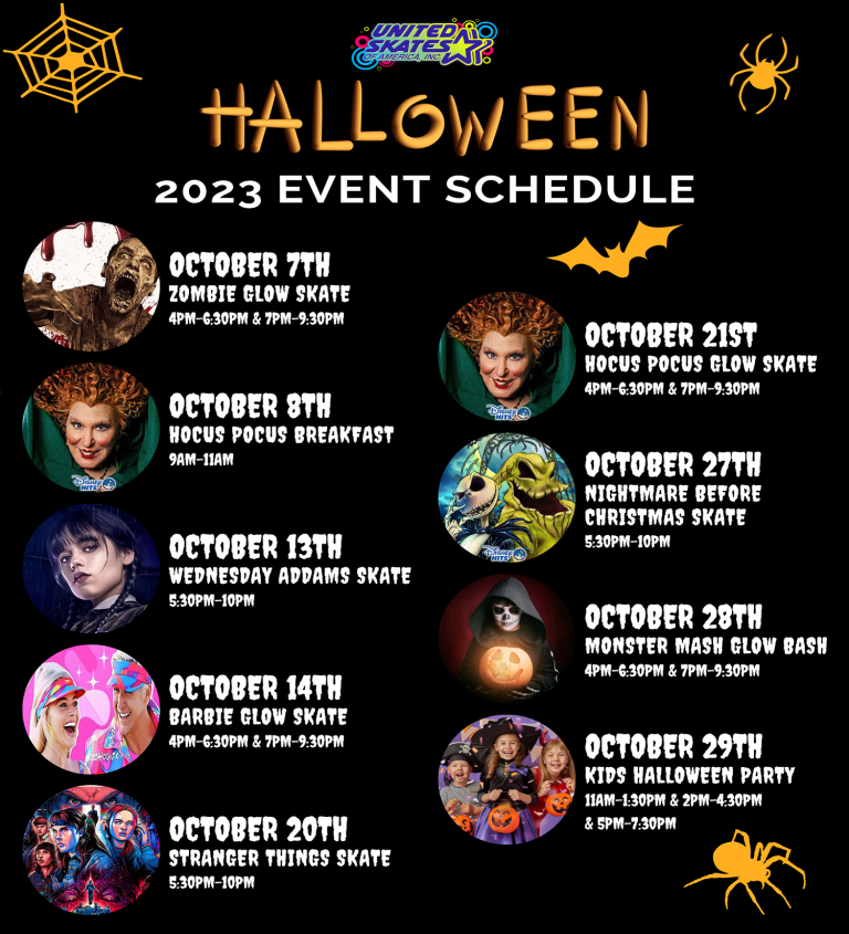 Halloween Schedule 2023