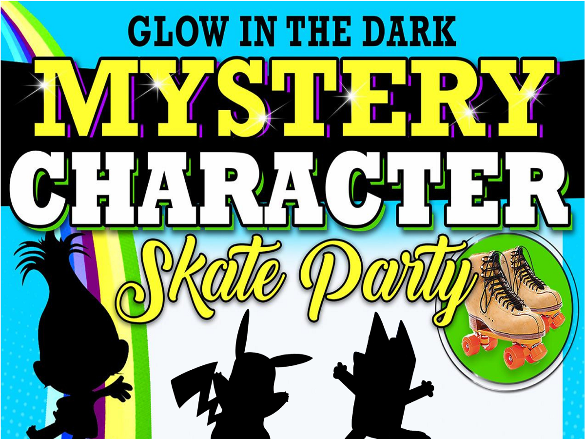 Glow In The Dark Mystery Character Skate Party