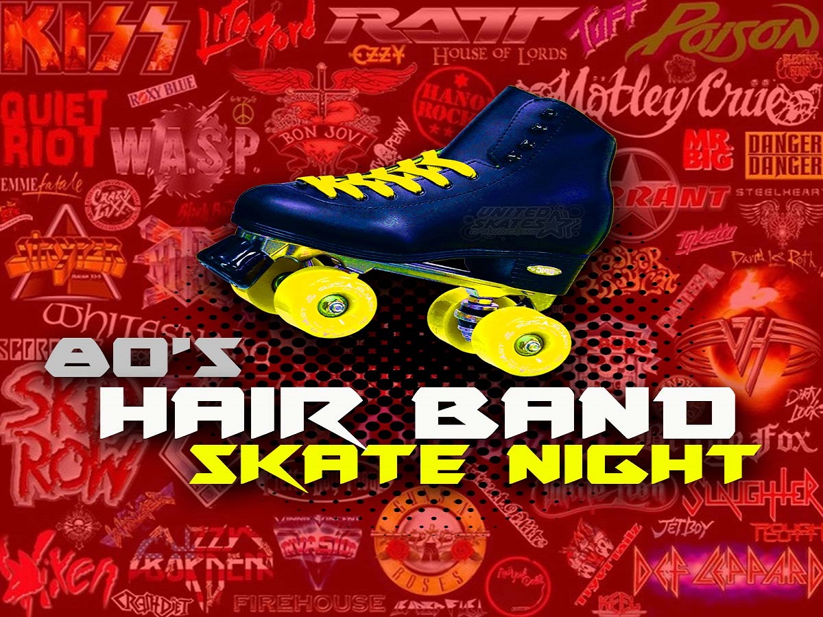 80's Hair Band Skate at United Skates of America