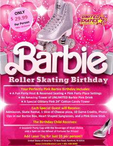 Barbie Birthday Skate Party At United Skates of America