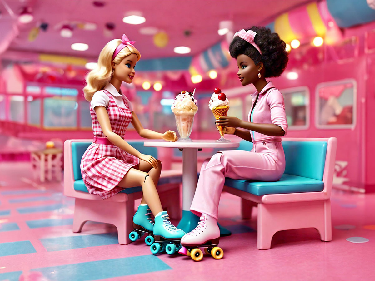 Barbie's Ice Cream Skating Party at United Skates