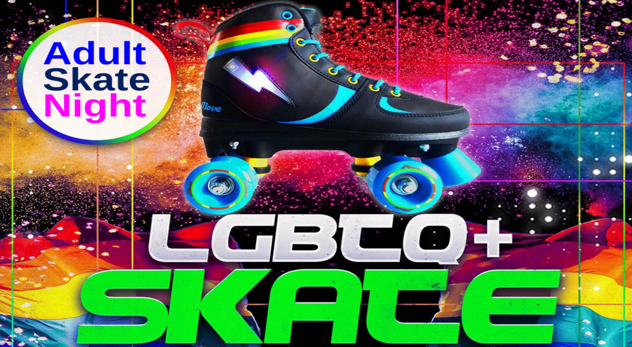 LGBTQ+ Adult skate at United Skates, RI