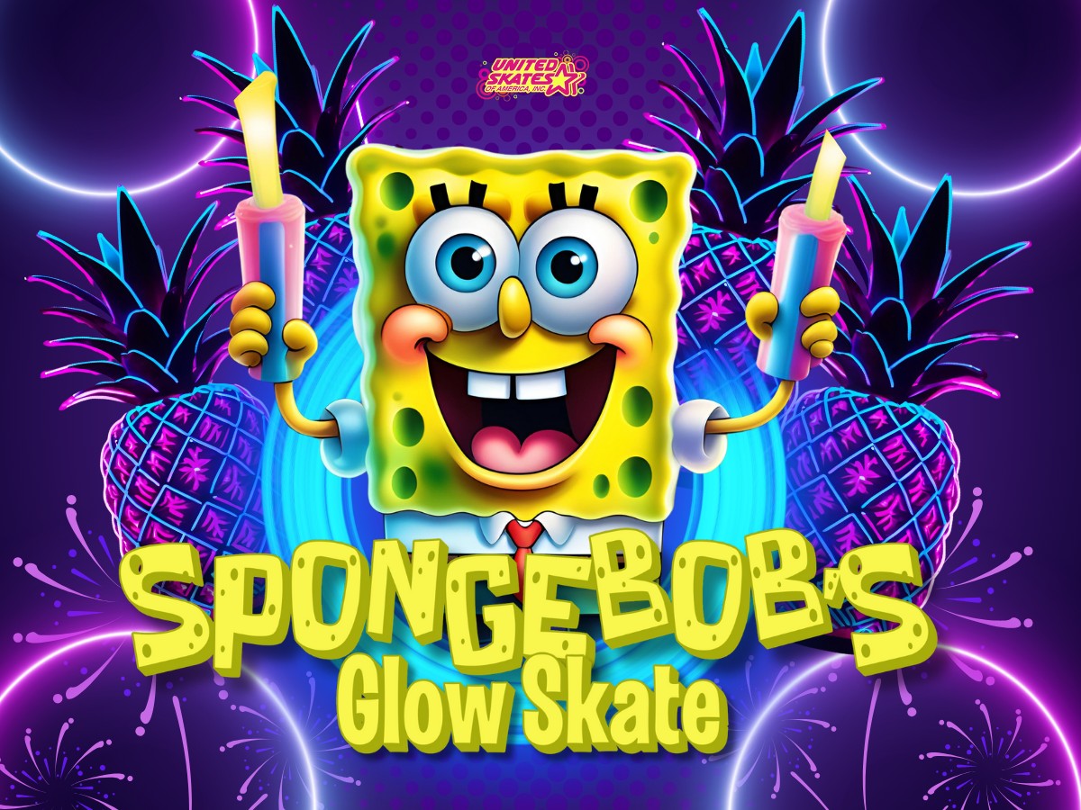 Spongebob’s Glow Skate | United Skates of America