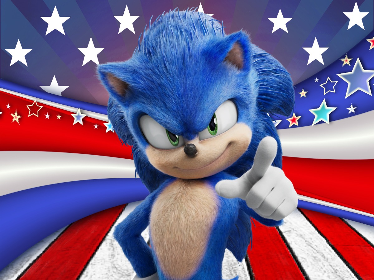 Sonic's Red white and Blue Skate