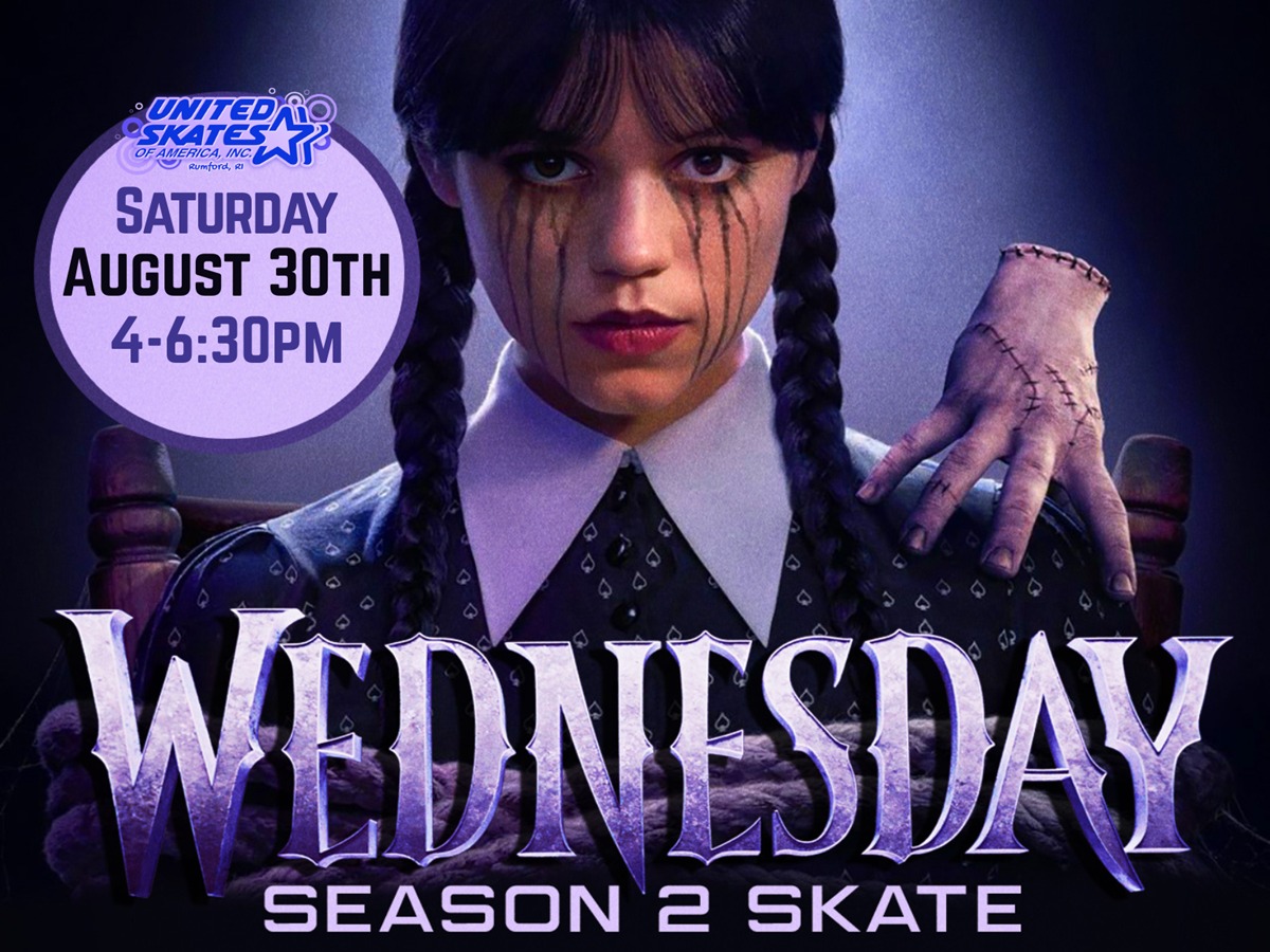 Wednesday Season 2 Skate at United Skates RI
