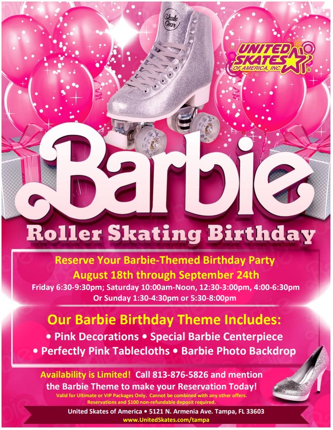 Barbie Birthday Party at United Skates