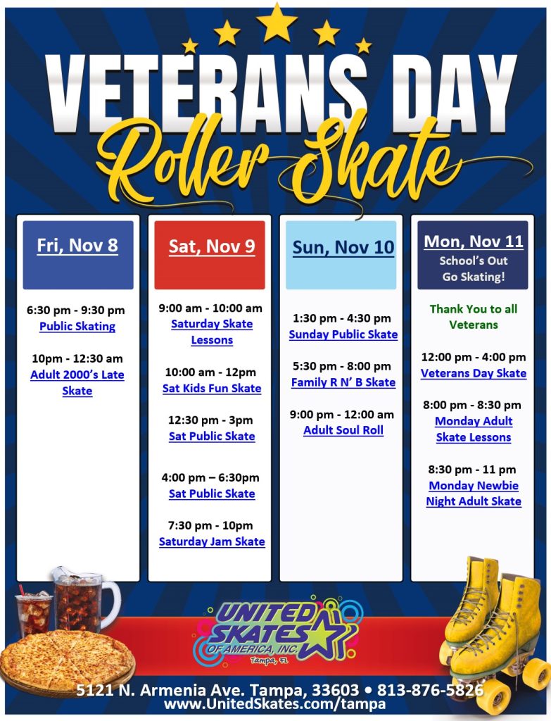 Schools Out lets roller skate at United Skates in Tampa