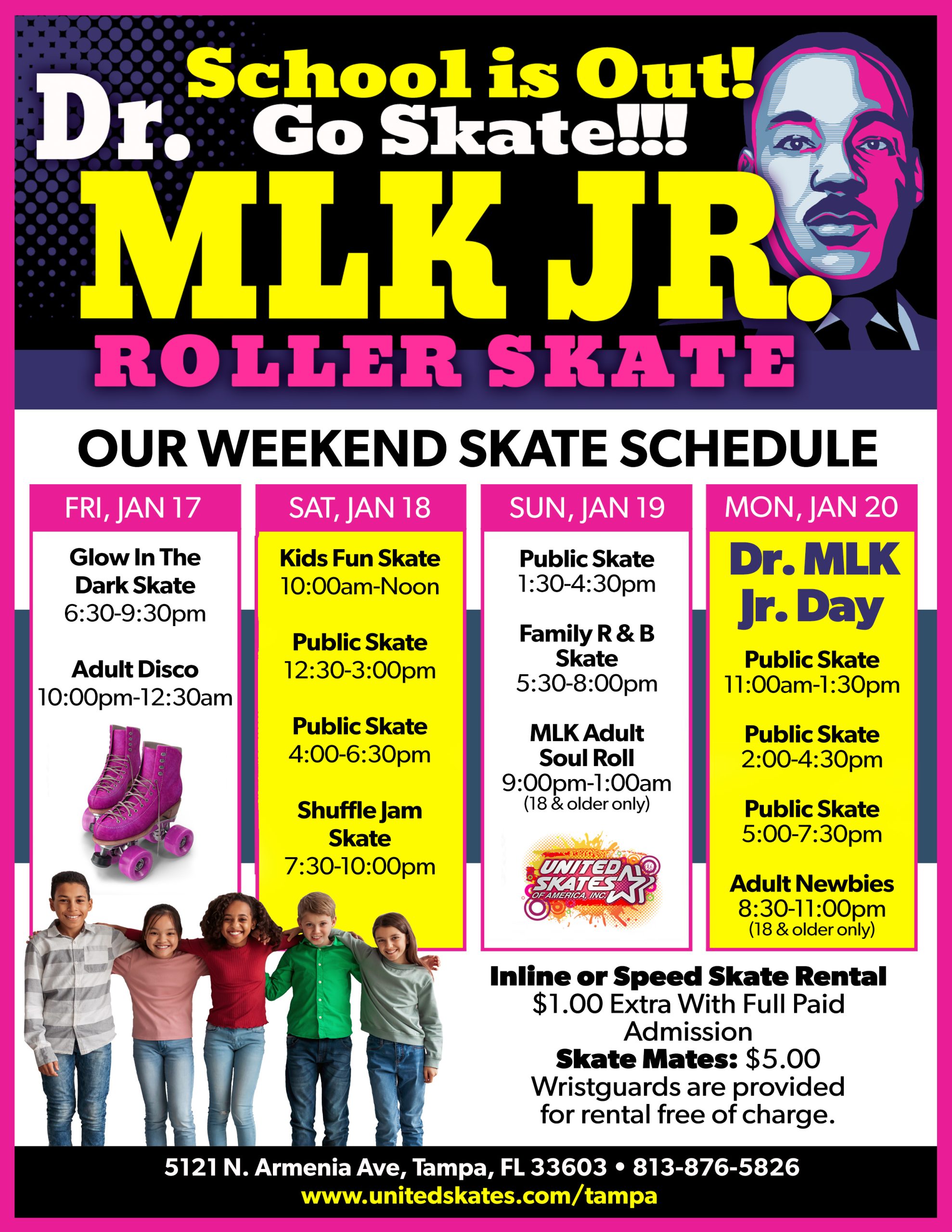 United Skates Tampa MLK Weekend