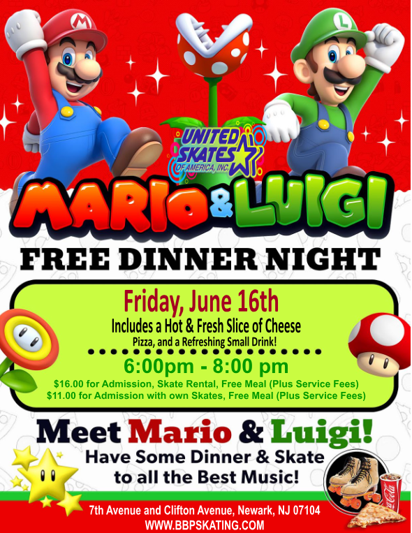 Mario Bros - Free Dinner Skate