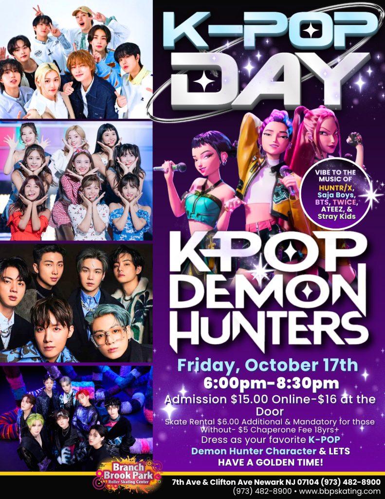 K POP Demon Hunters Skate Night at Branch Brook Park