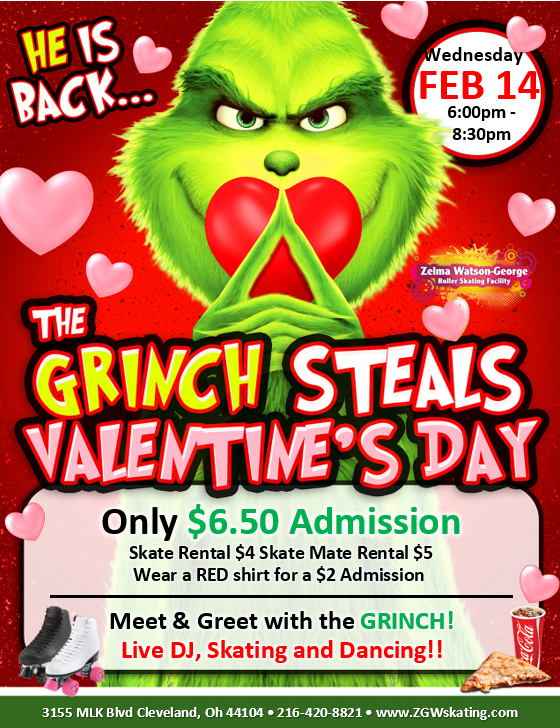 ZWG Skating the Grinch Steals Valentines Day