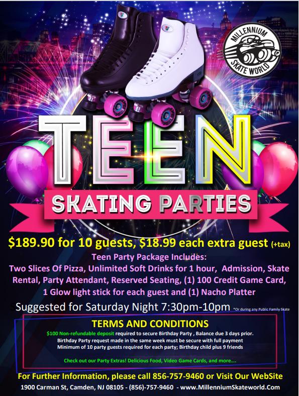 Millennium Skate World Teen Skating Parties