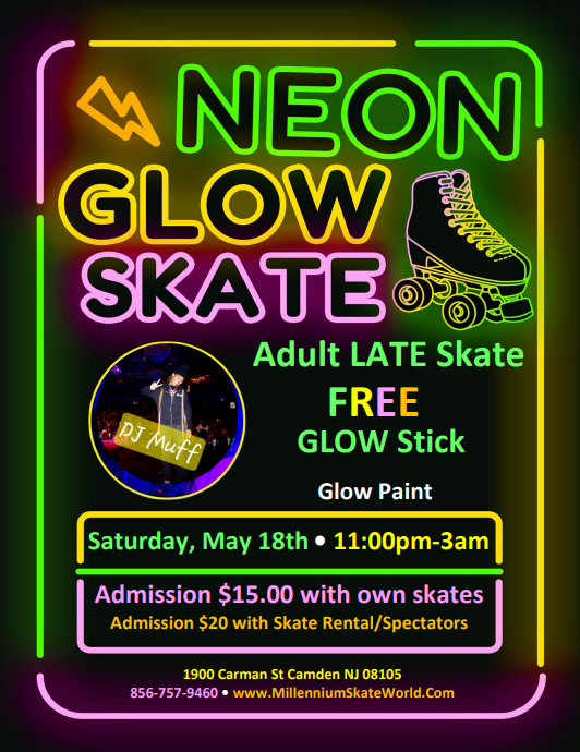 Neon Glow Adult Skate