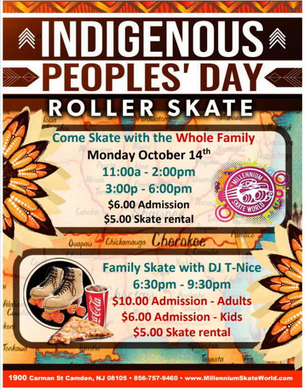 Indigenous Peoples’ Day Columbus Day Millennium Skate World