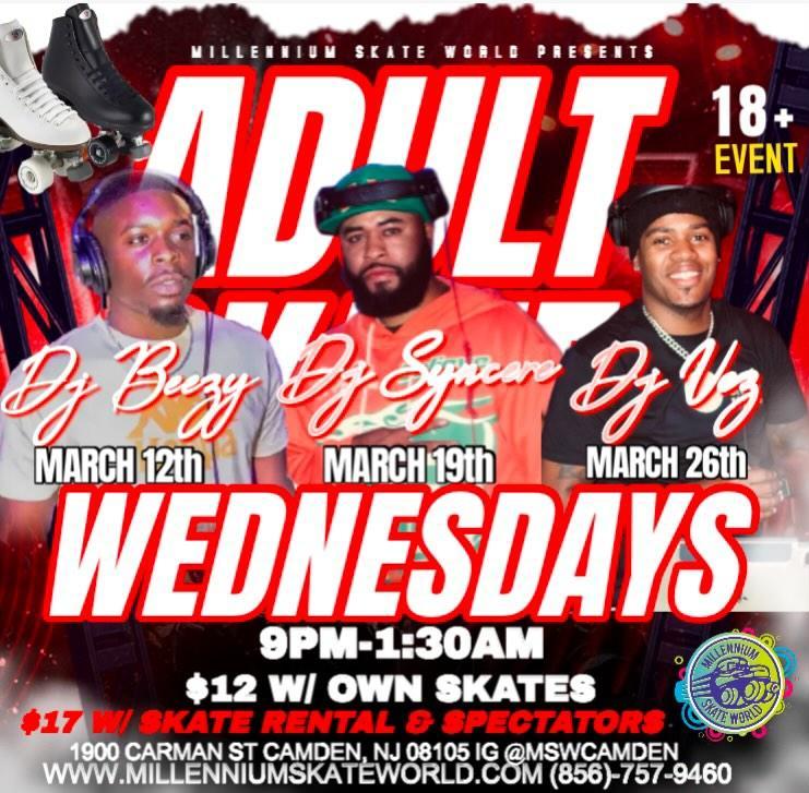 Wednesday Adult night skate