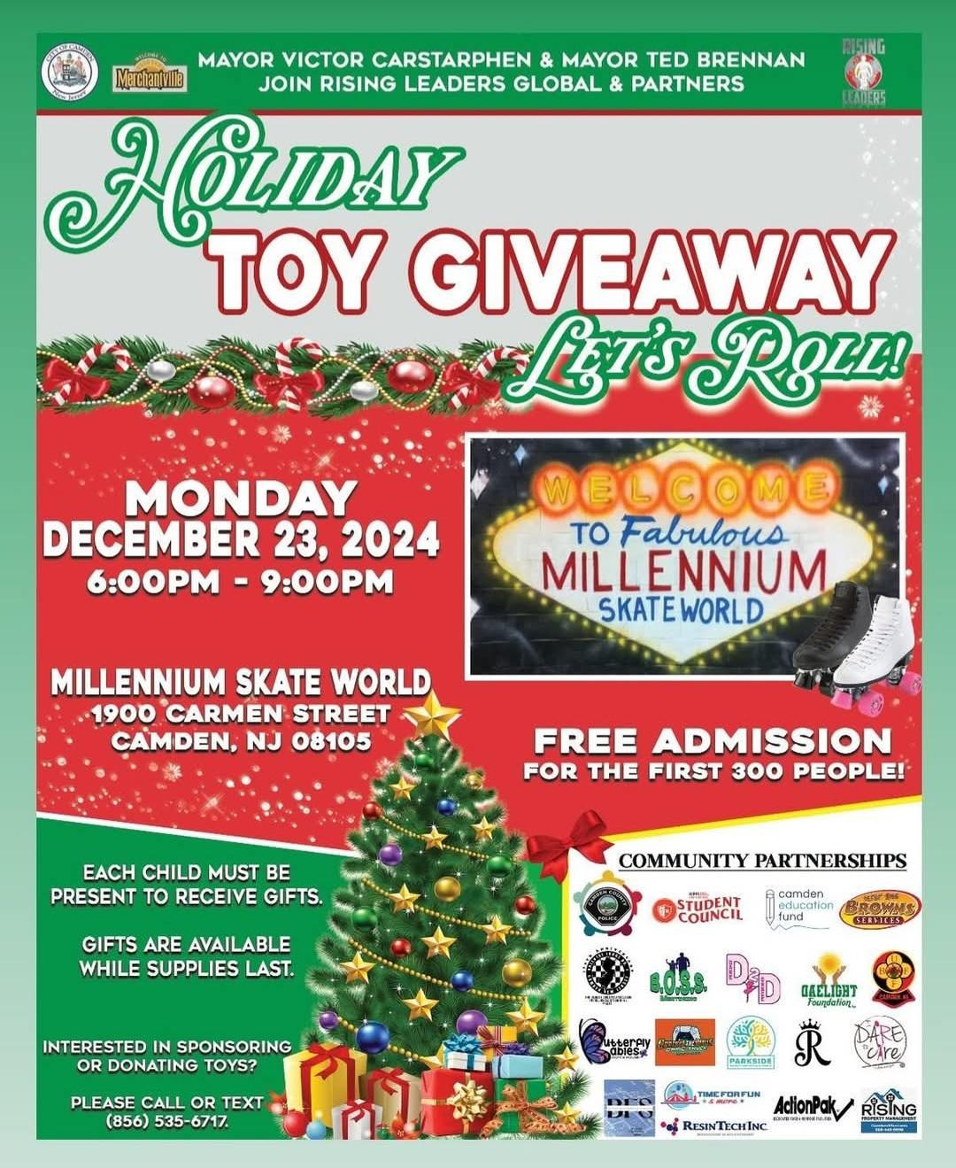 Toy Giveaway Skate party