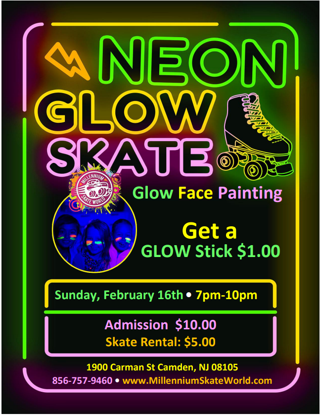 Neon Glow skate