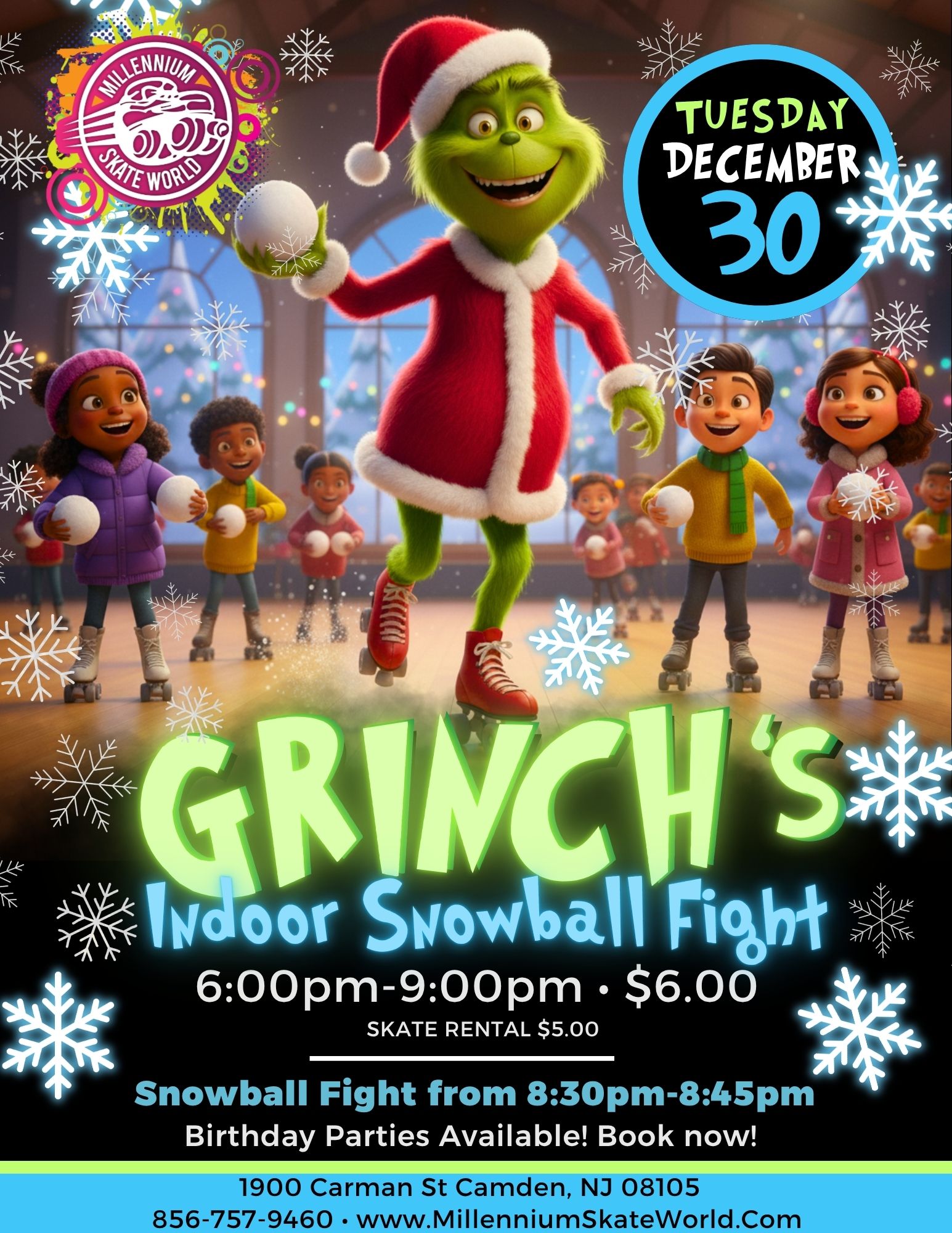 Grinch Indoor Snowball fight