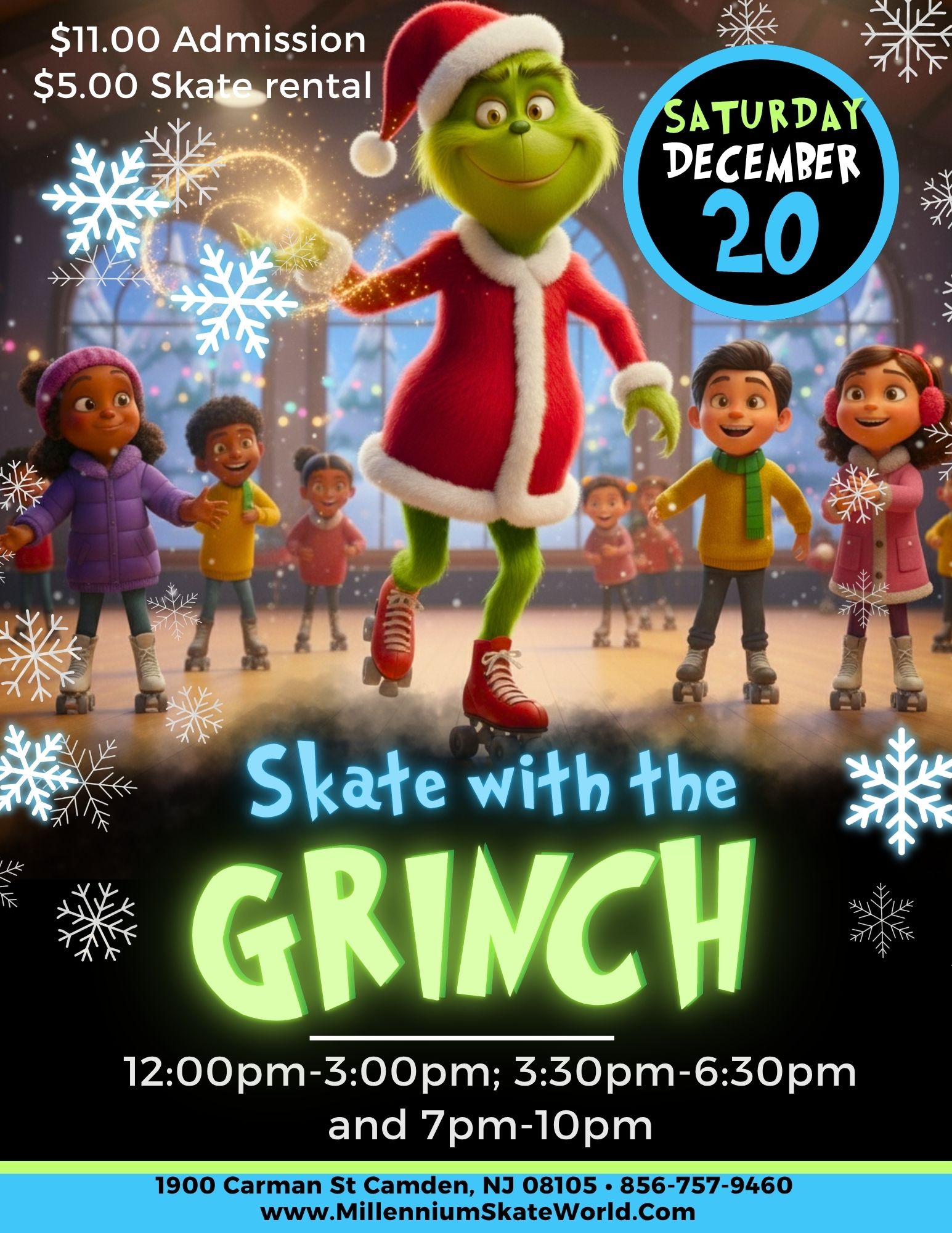 Skate with the Grinch