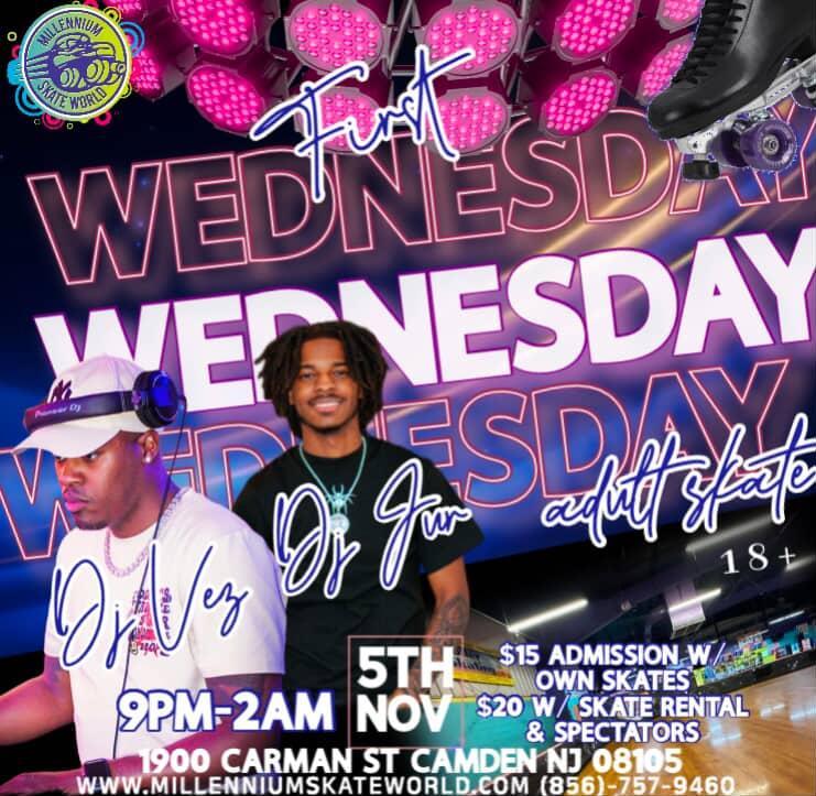 1st Wed Adult night skate