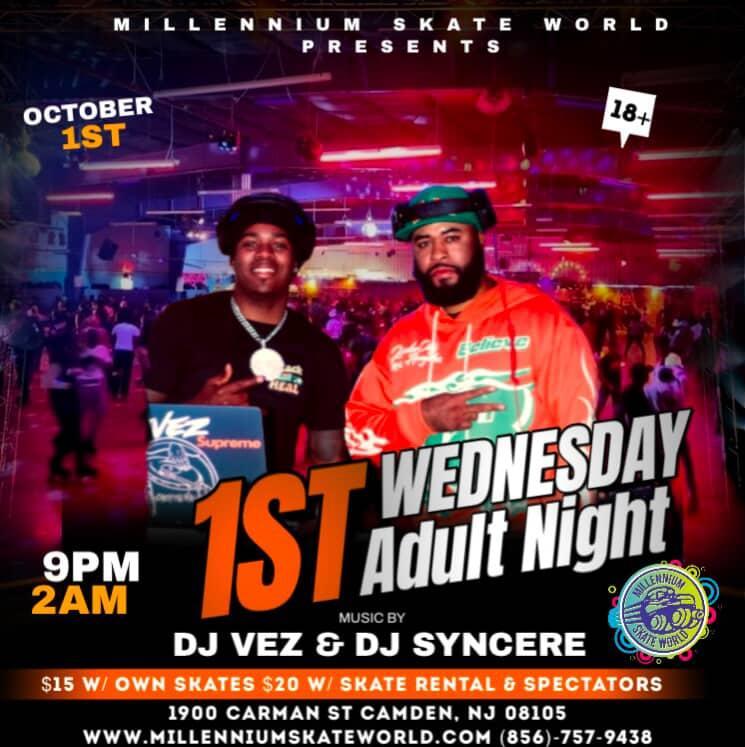 1st Wed adult night skate