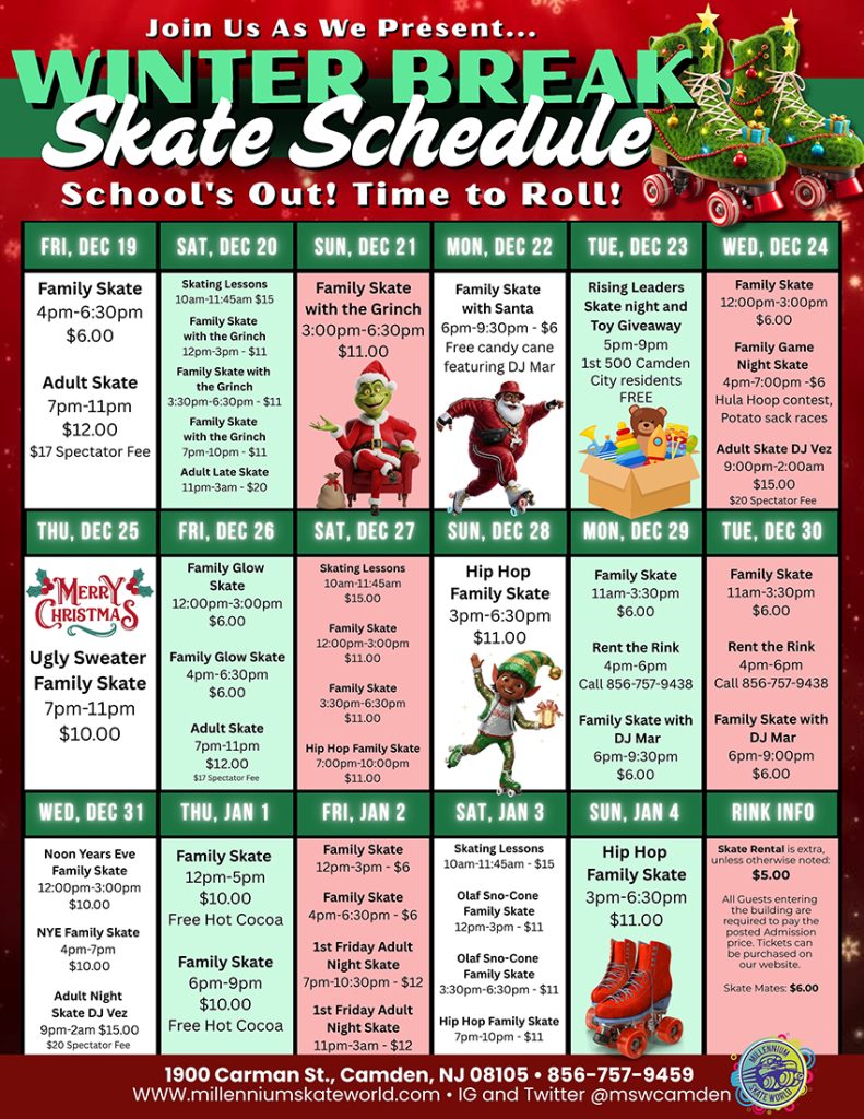 Winter Break 2025 Millennium Skate World