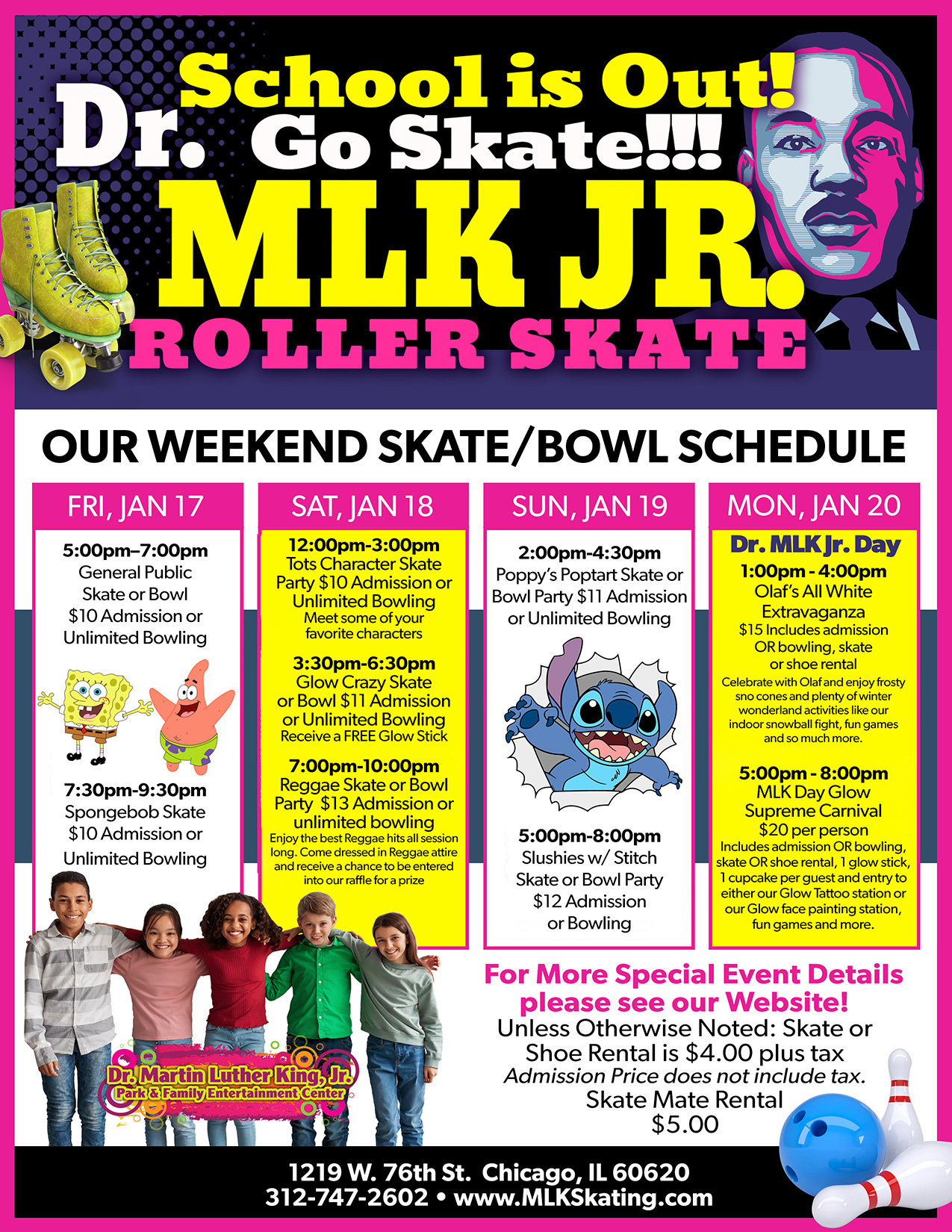 MLK Skating MLK Weekend Roller Skating