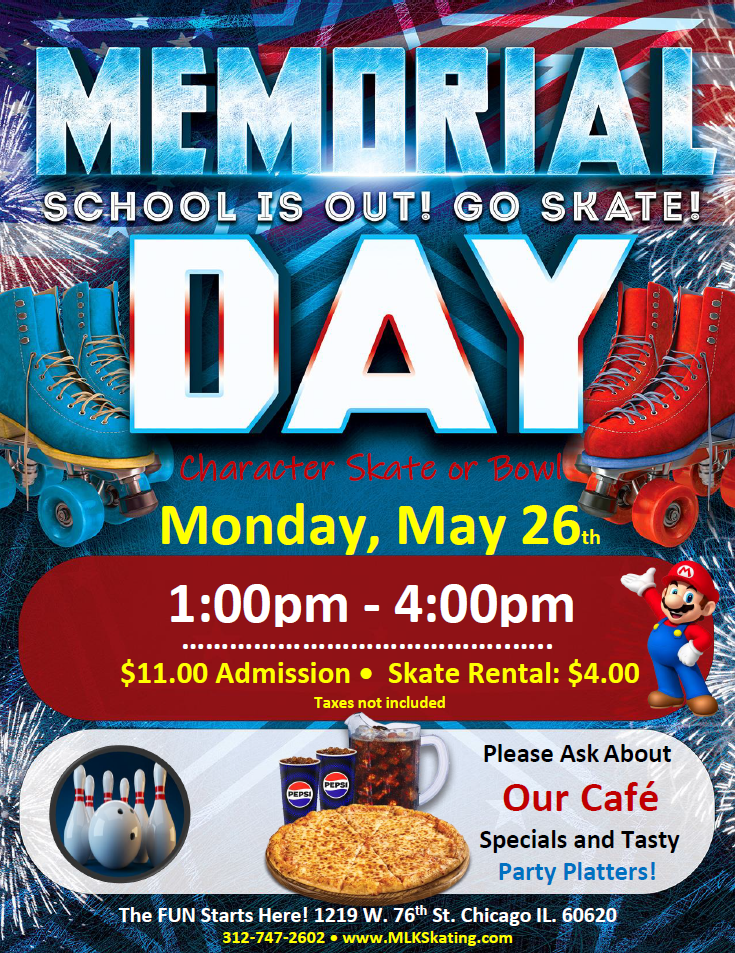 Memorial Day Session 2025 – 1-4pm