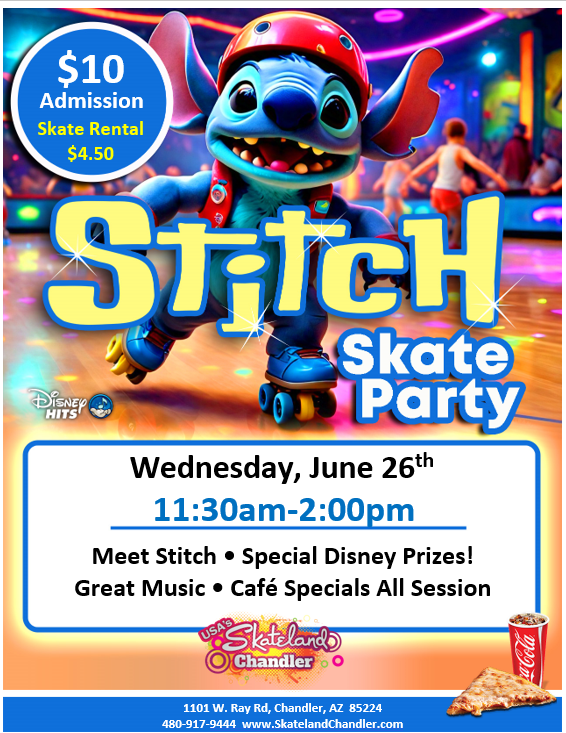 Character Wednesday - Stitch Skate | Skateland Chandler