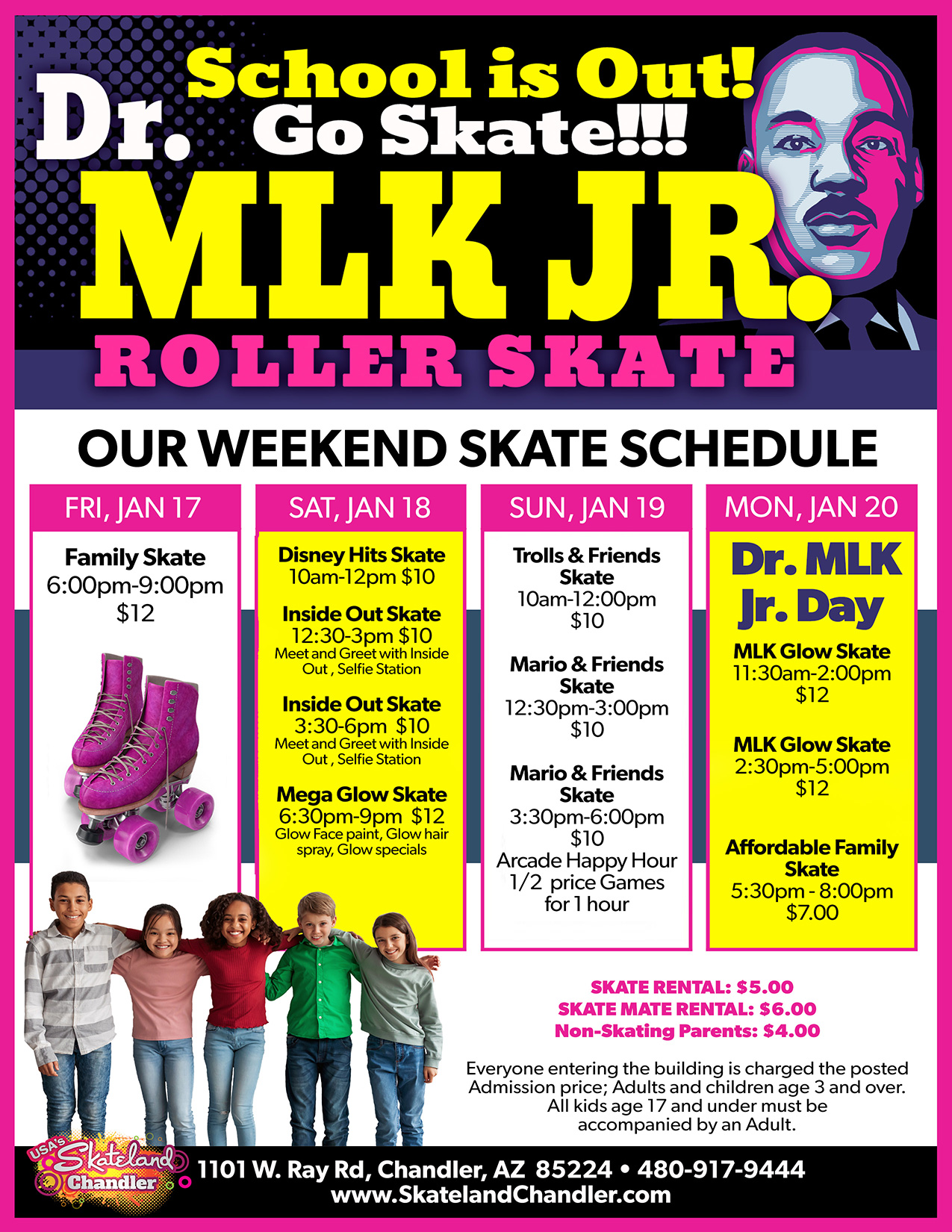 Skateland Chandler MLK Weekend