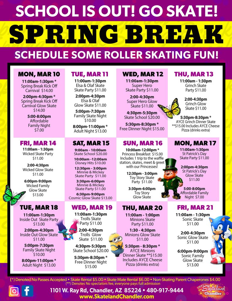 Spring Break Skating at Skateland Chandler 2025