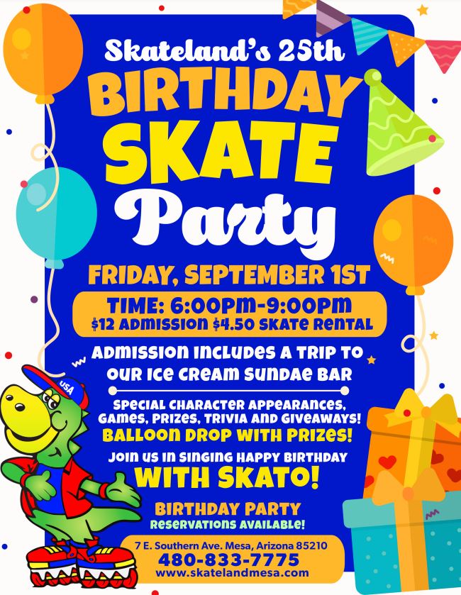 Skateland's 25th Birthday Skate Party