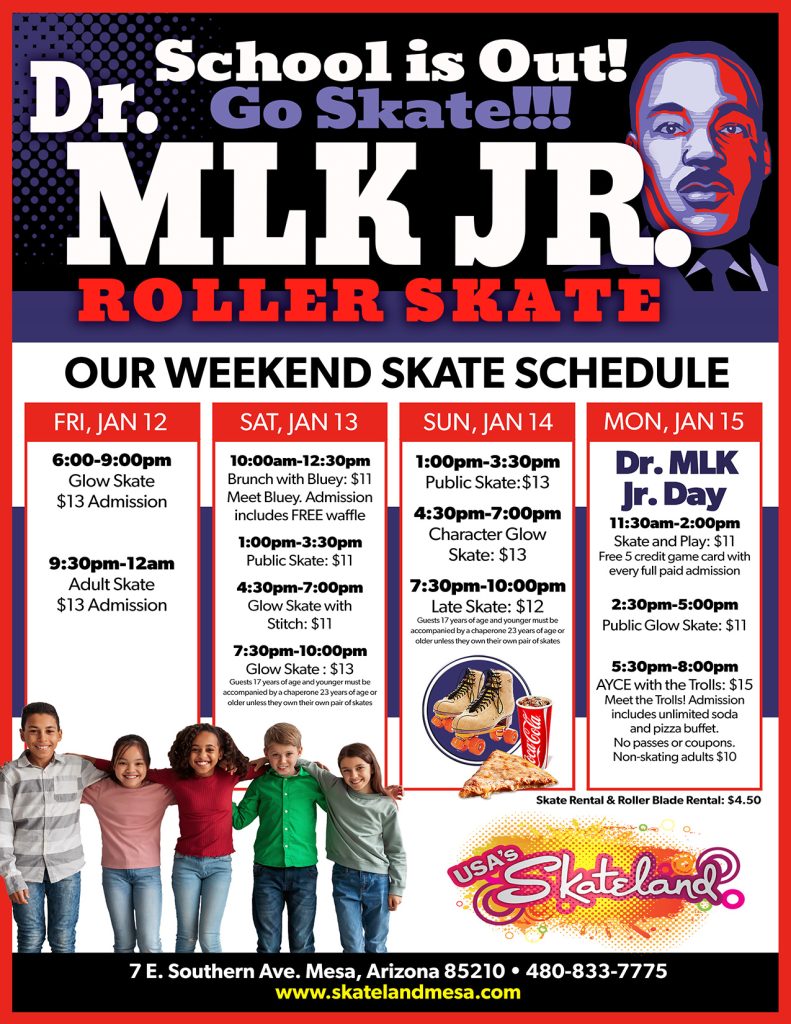 Skateland Mesa MLK Weekend 2024