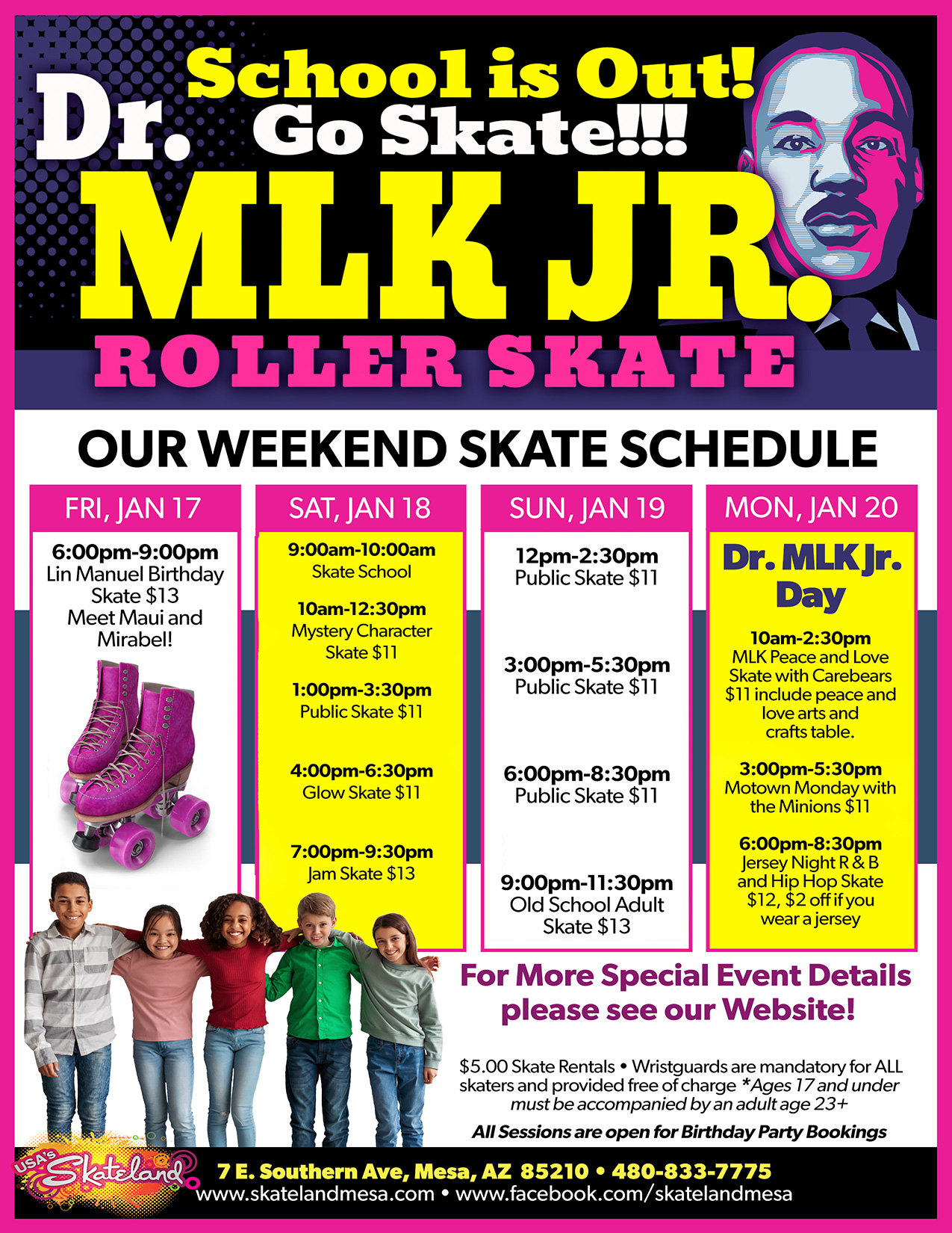 Skateland Mesa MLK Weekend