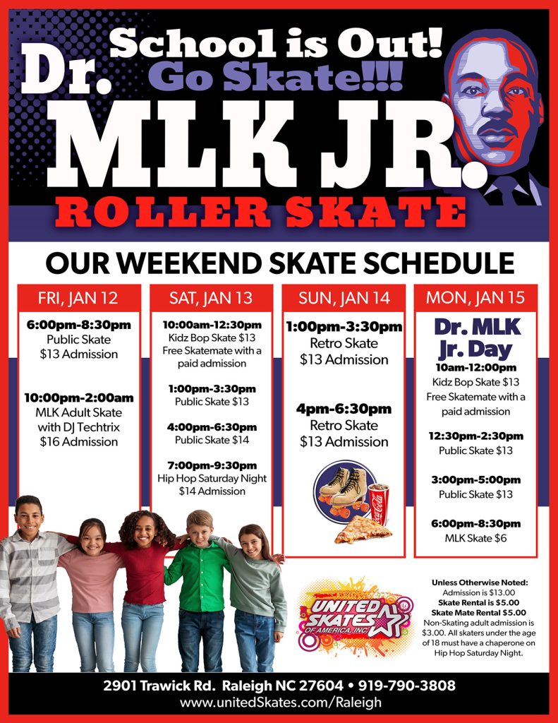 United Skates Raleigh MLK Weekend 2023
