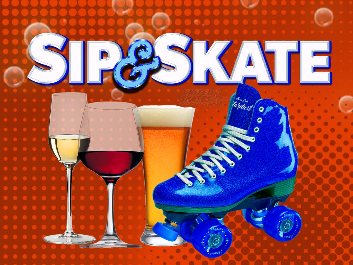 sip and skate adult night at skateworld