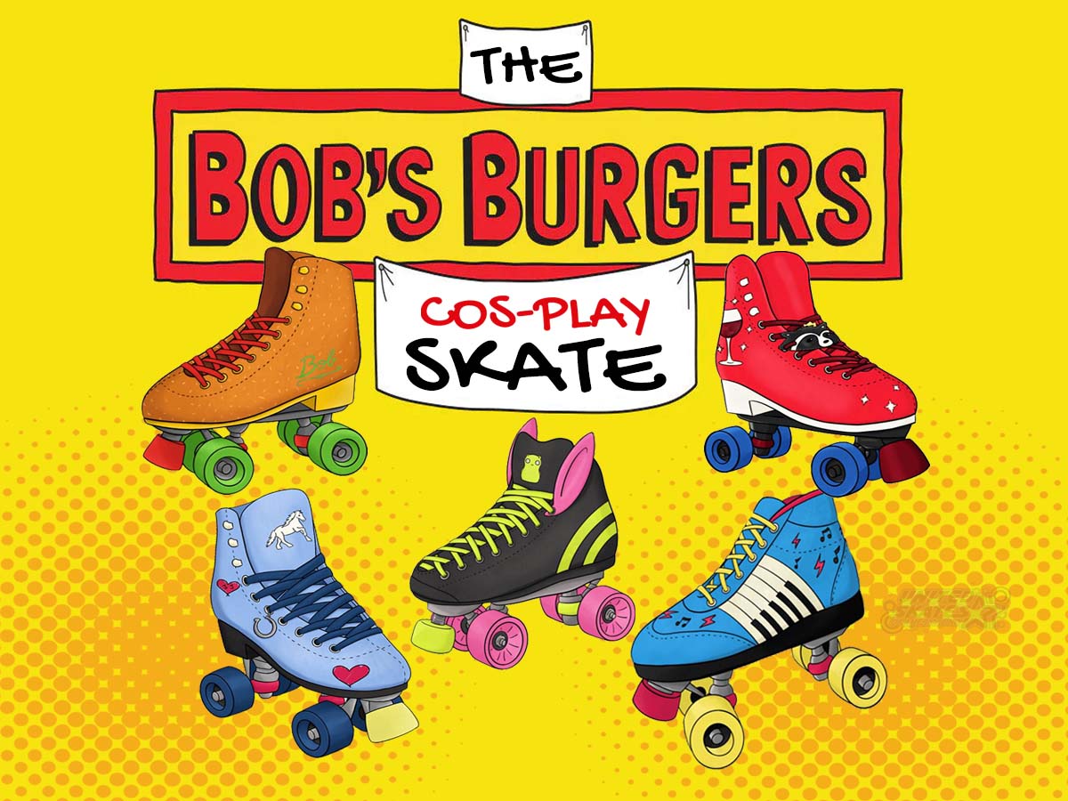 Bobs Burgers cosplay at Skateworld