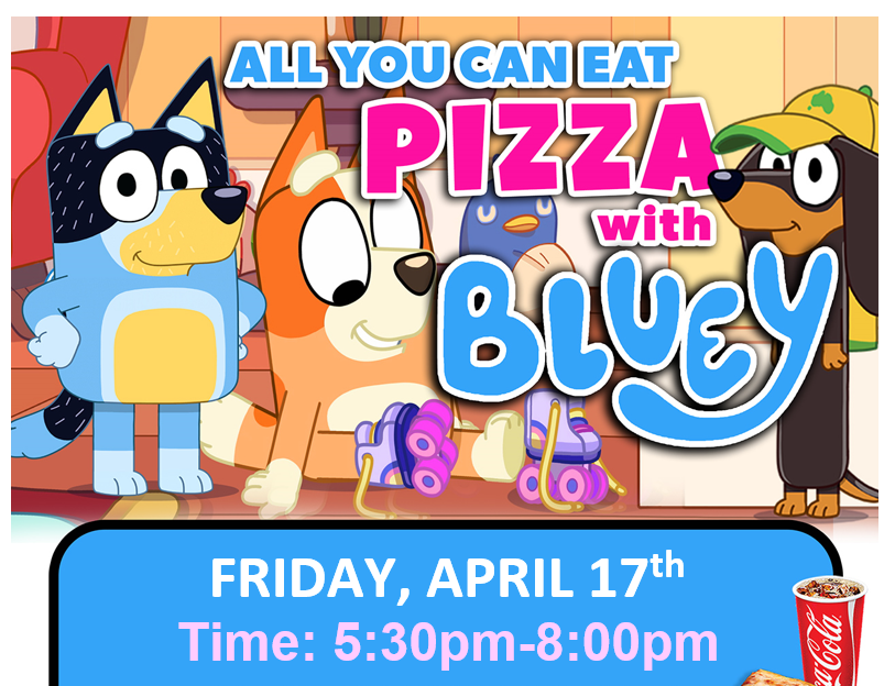 all you can eat pizza skate with bluey