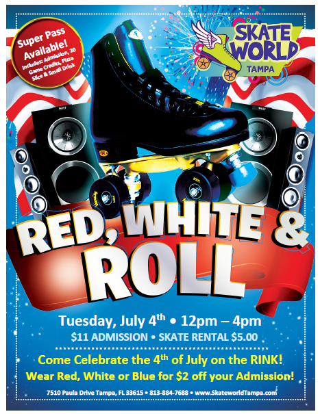 4th of july skate at skate world tampa