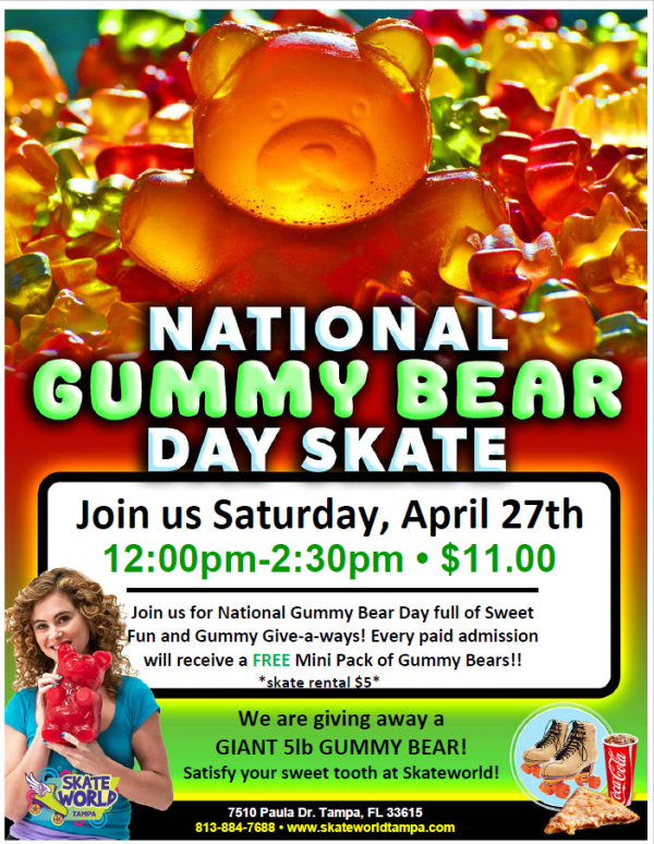 National Gummy Bear Day Skate Skateworld