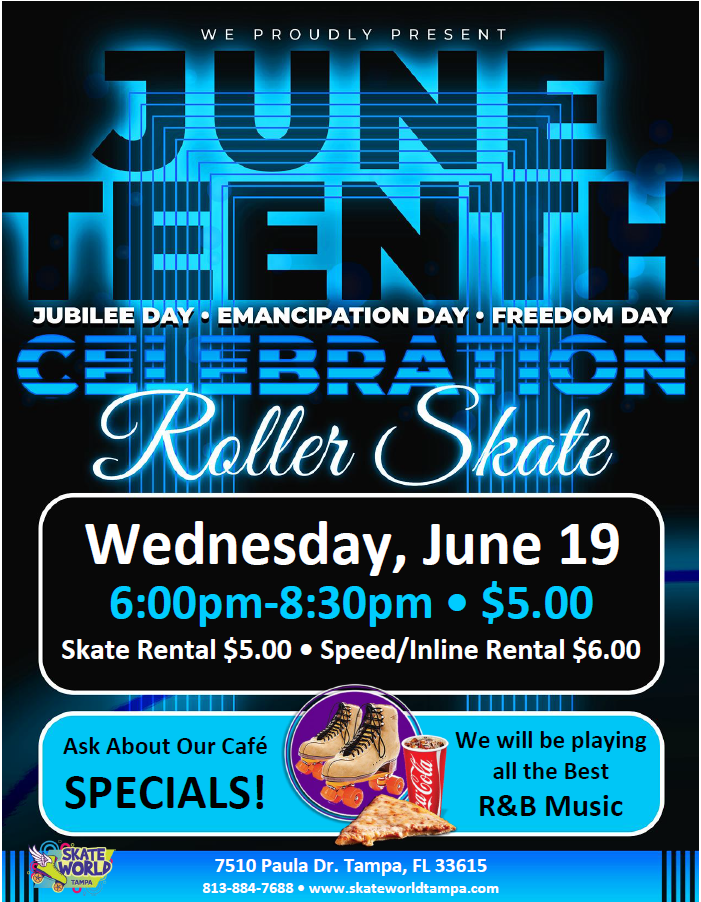 Juneteenth Roller Skating at Skate World Tampa