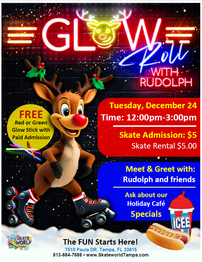 Christmas Eve Glow Roll with Rudolph!