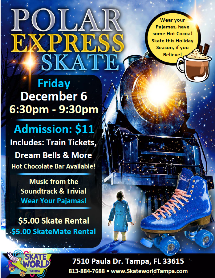 Polar Express Skate at Skateworld Tampa!