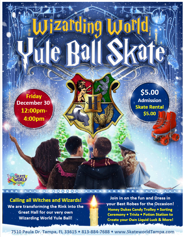 Harry Potter Yule Ball Skate at Skateworld Tampa