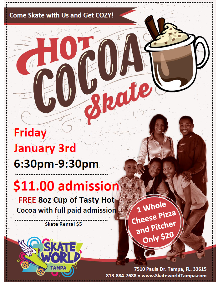 Hot Cocoa Skate at Skateworld Tampa